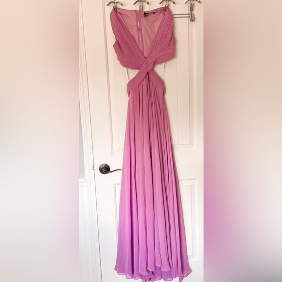 NWOT Vivid Imagination Lilac Cutout Maxi Dress - Picture 8 of 9